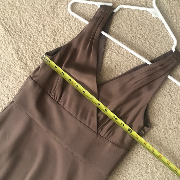 Taupe Silk J.Crew short Bridesmaid dress - Picture 8 of 9